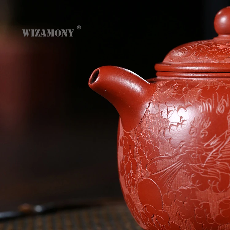 Чайный набор из фиолетовой глины ручной работы WIZAMONY чайный керамики Zisha Arts xishi