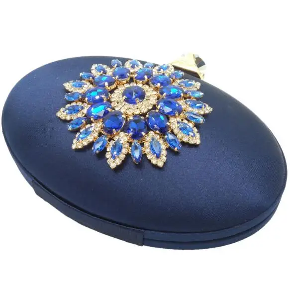 Женская модная сумочка клатч с цветами и кристаллами дамские вечерние сумки