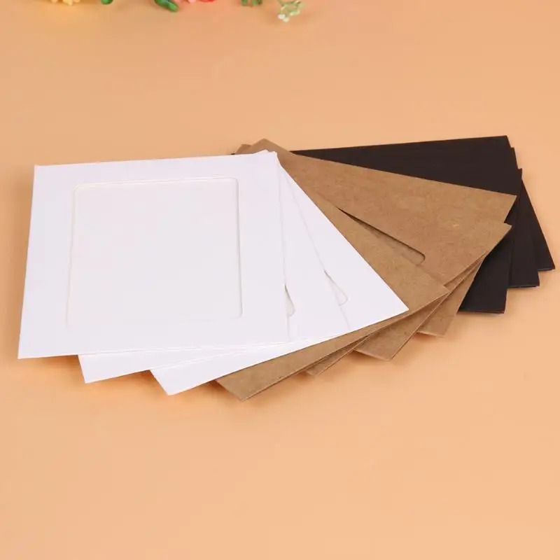 10 шт. DIY крафт бумага фоторамка для фотографий сделай сам детский держатель