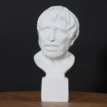 Seneca Полимерная пластырь модель статуя 15 см мифологические фигуры голова скульптура эскиз живопись практика домашний декор изделия из смолы - Цвет: Seneca