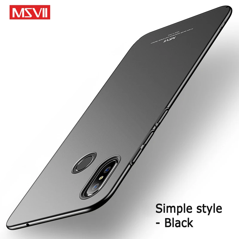 Simple black Чехол Msvii для Xiaomi mi x 3 2s 2 S Чехол тонкие матовые Чехлы Xio mi x 3 mi x3 чехол PC Cover для Xiaomi mi Mix 2 S 2 S mi x2 S Чехол - Цвет: Simple black