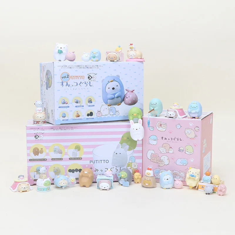 Фигурка Sumikkogurashi из серии Putitto игрушка белый медведь кошка пингвин ящерица