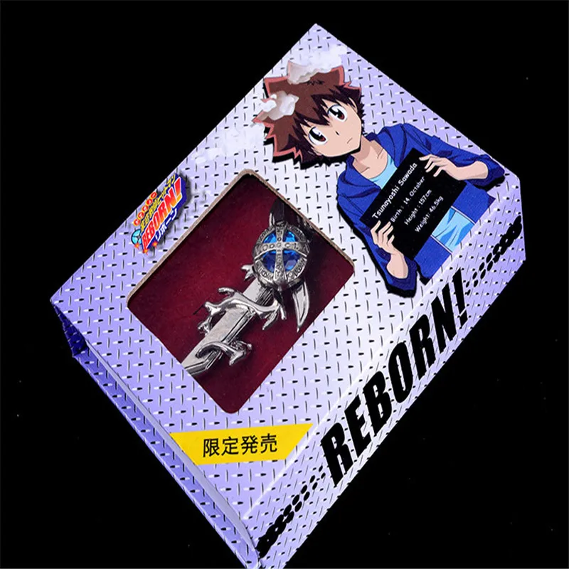 Kateyo Hitman Reborn Vongola Tsuna Famiglia бриллиантовое ожерелье для косплея мини-меч подвеска ожерелье из металлического сплава