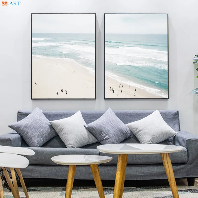 Воздушный постер для пляжа фотография океана большая Настенная картина