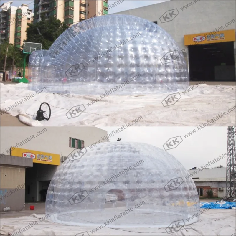 Водонепроницаемая прозрачная надувная палатка/пузырьковая купольная палатка с
