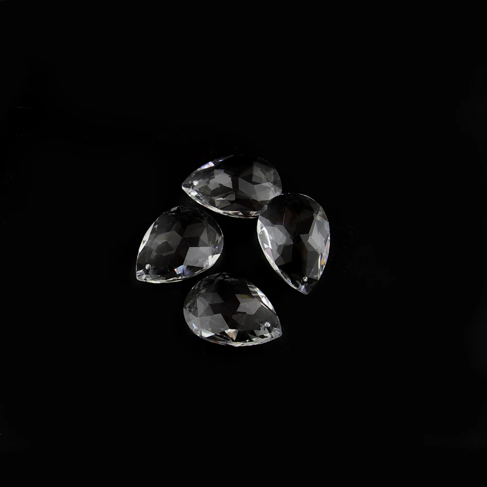 

Modern 10pcs,6pcs Clear Crystal Prisms Bauhinia Chandeliers Pendant Hanging Ceiling 38-10mm For Living Room Lights Lamp Decor