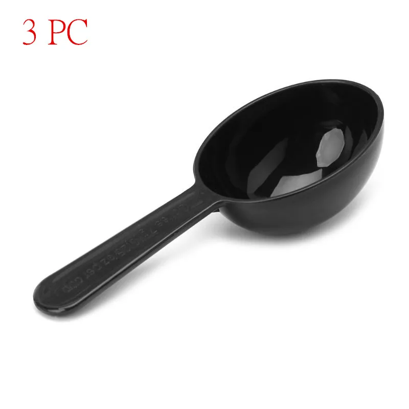 3 PC Пластиковая ложка для еды, удобная ложка для кофе, 7 г, ложки для выпечки, порошок, посуда для напитков, инструменты, Прямая поставка - Цвет: 3 PC