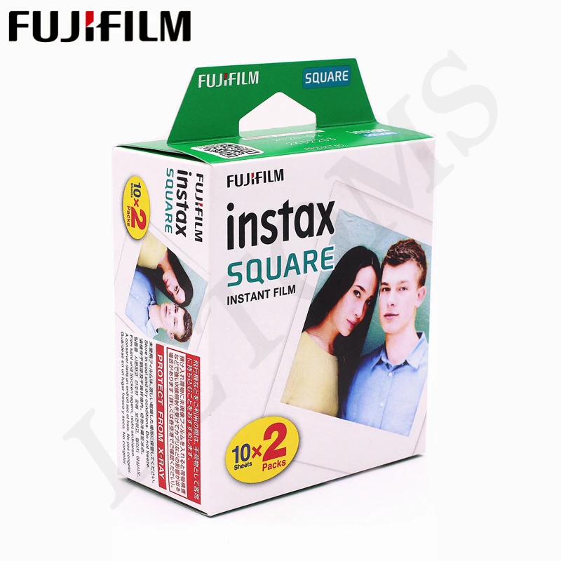 Фотобумага Fujifilm Instax с квадратным белым краем и черными пленками(10-100 шт.) для мгновенной печати Instax SQ10 SQ6 SP-3