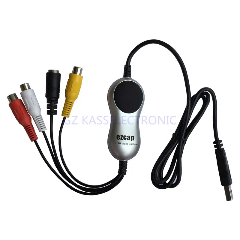 2017 Новый RCA к USB 2 0 конвертер захват видео источник от Hi8 VHS DVD видеокамера для Windows 7 8