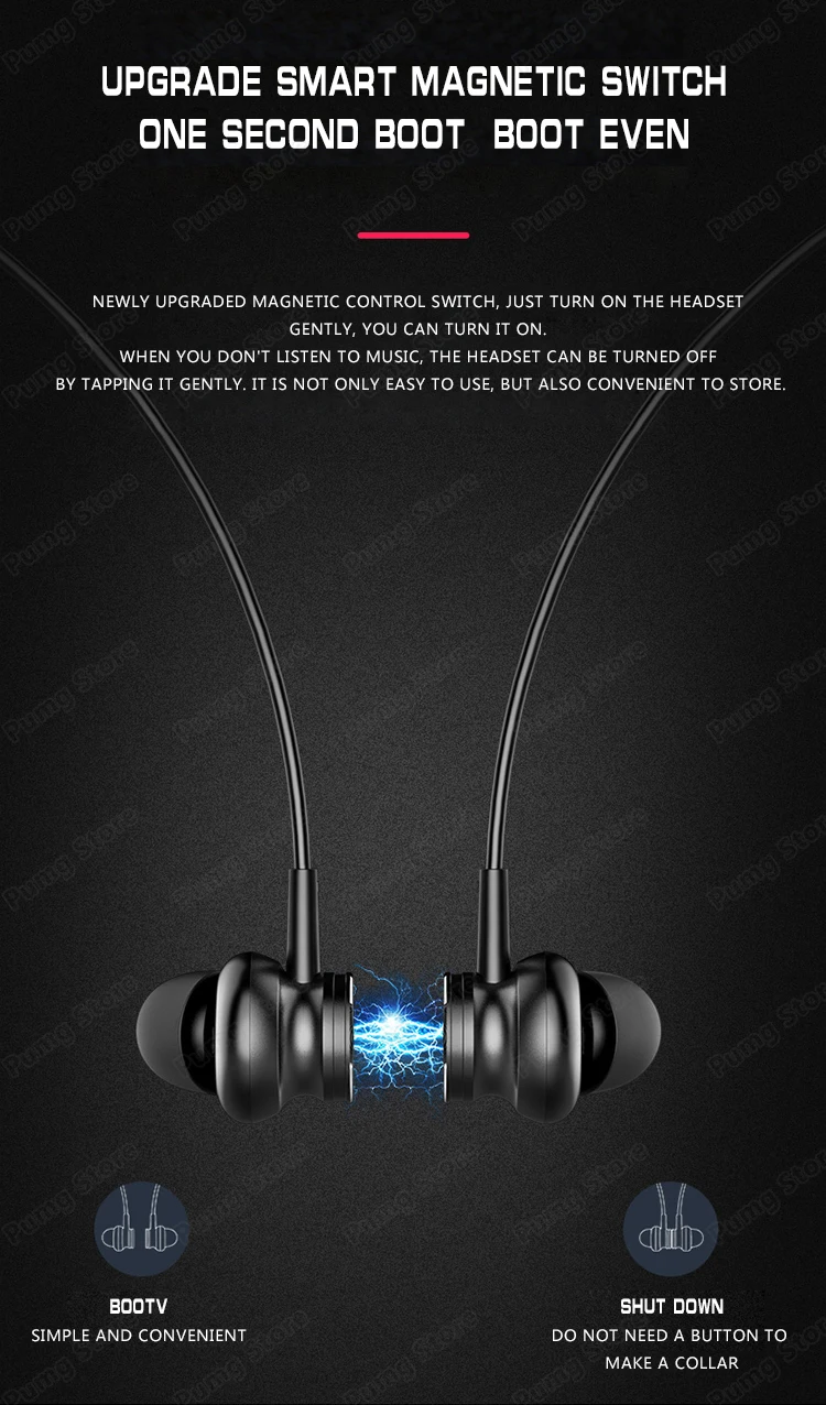 Langsdom L33 Bluetooth 5,0 наушники HiFi стерео беспроводные Игровые наушники магнитный переключатель Спортивные наушники Bluetooth с микрофоном