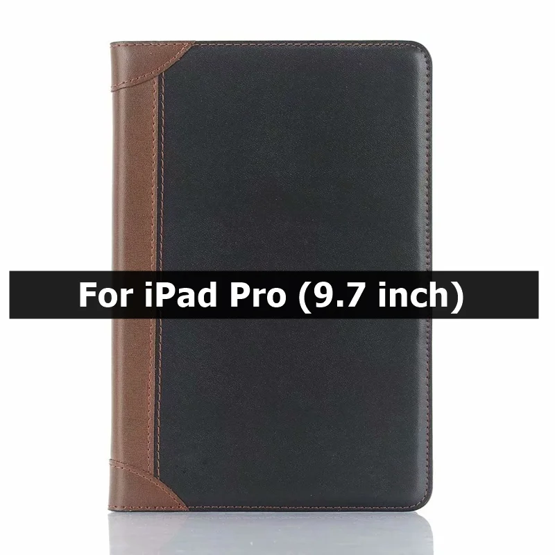 Black D Чехол для iPad Air 1 Air 2 5th 6, iPad 9,7, Чехол для iPad Pro, смарт-кожаный чехол с подставкой для карт, чехол kimTHmall - Цвет: Black D