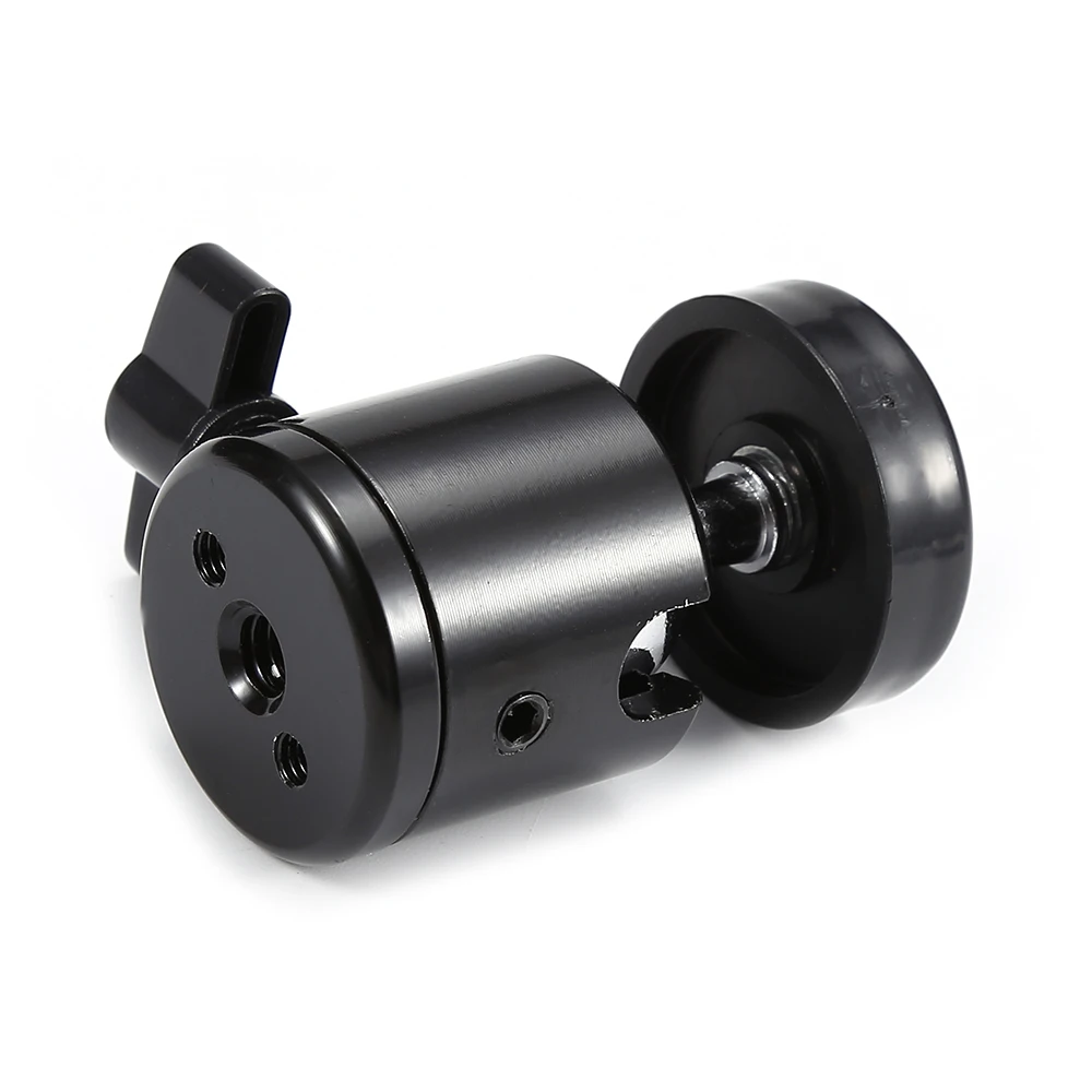 Черный цвет 360 градусов Мини штатив шаровая Головка 1/4 &quotвинт крепление Стенд DSLR