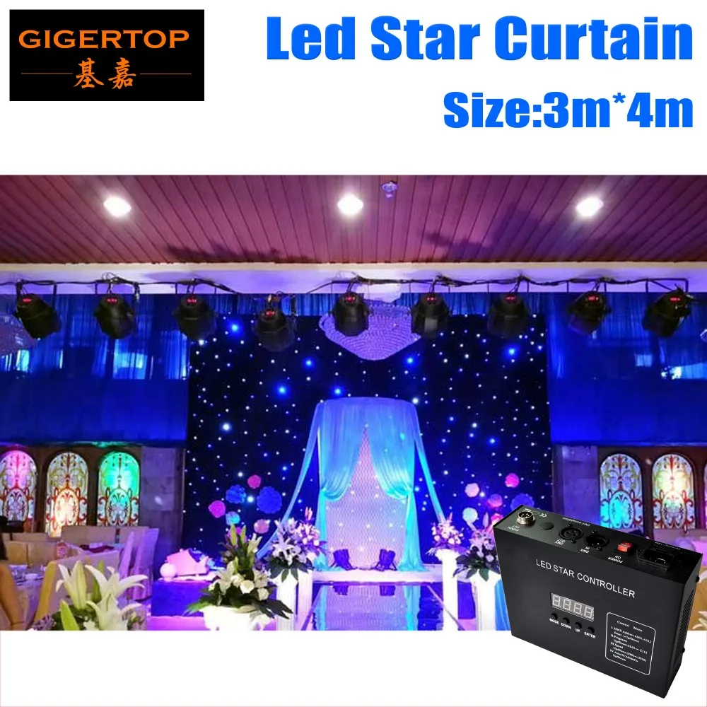 3 м x 4 светодиодный Звезда Шторы 240 шт. Цвет смешивания RGB/RGBW для заднего фона фон