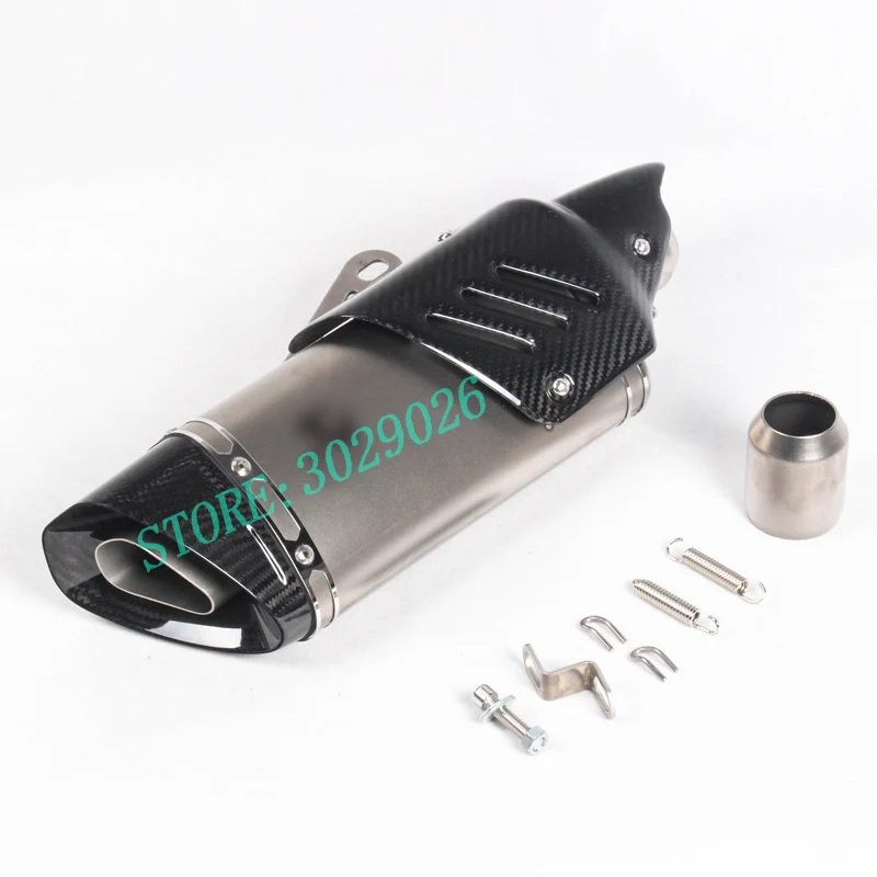 Ktm exc углеродная выхлопная труба мотоцикла nmax глушитель R6 R1 CBR500 Z750 escape moto escapamento de