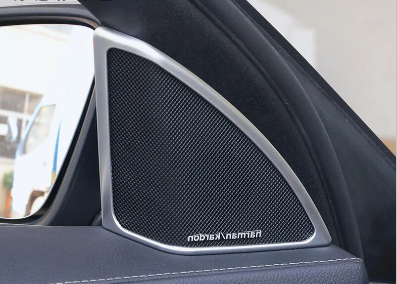 Интерьер автомобиля двери стерео Динамик рамка украшения Накладка для Mercedes Benz C