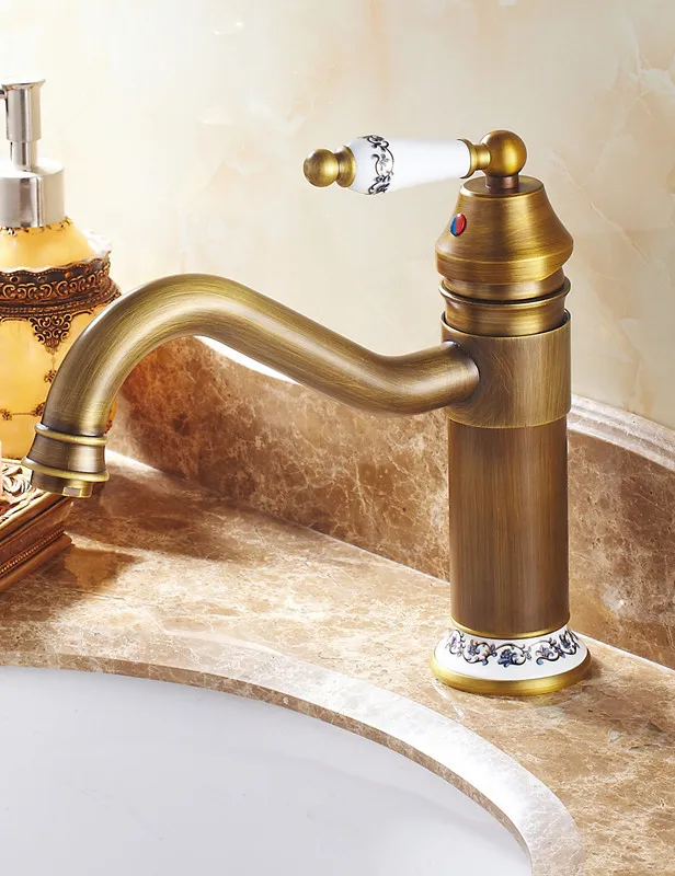 Европейские антикварные вентиль бассейна закругленная прорезь под старину кран