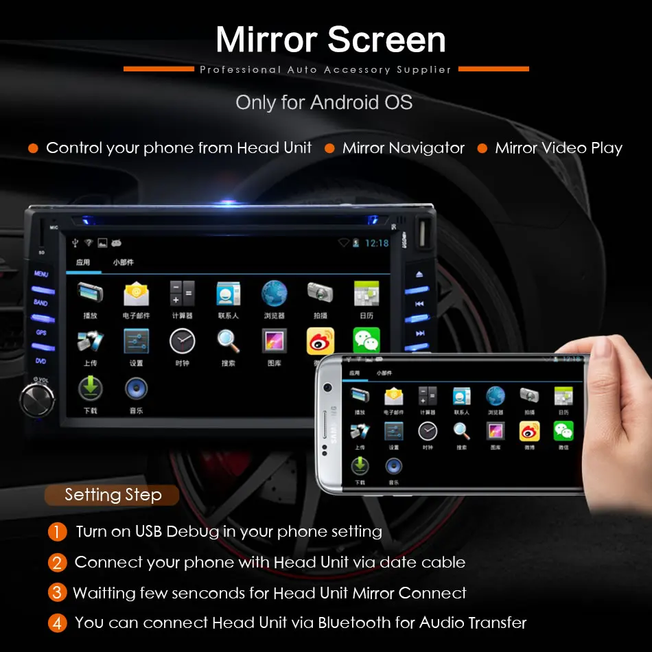 Автомобильный 2Din универсальный GPS навигатор Bluetooth Радио CD DVD MP3 видео медиаплеер