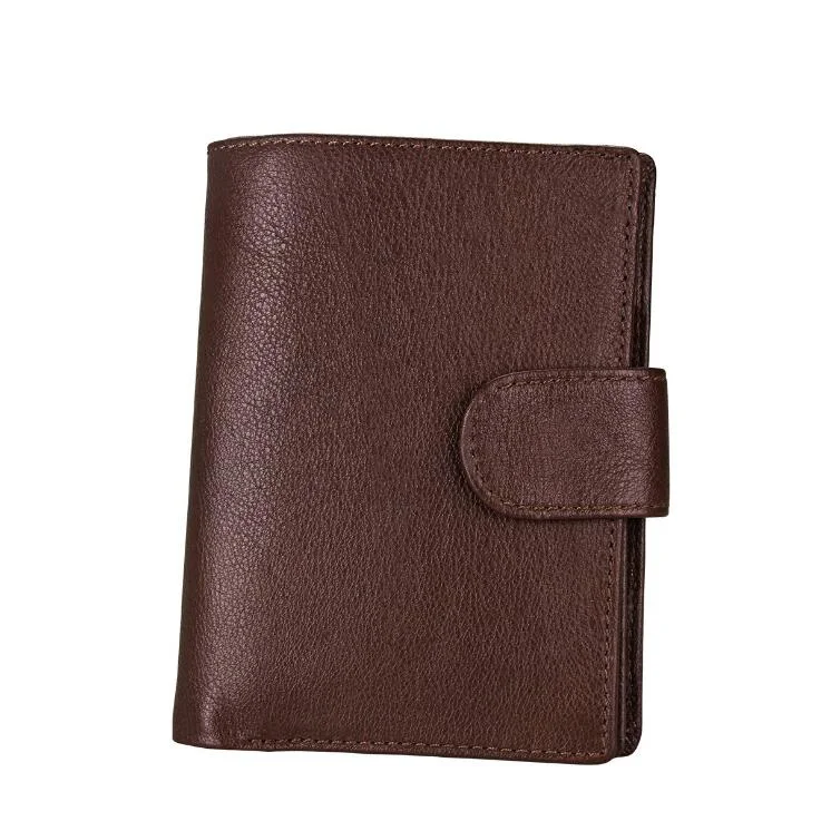 brown Genuine Leather Hasp Passport Cover Functional Engraved Name RFID Prrotection Card Holder Purse Men and Women Passport Wallet - Цвет: brown