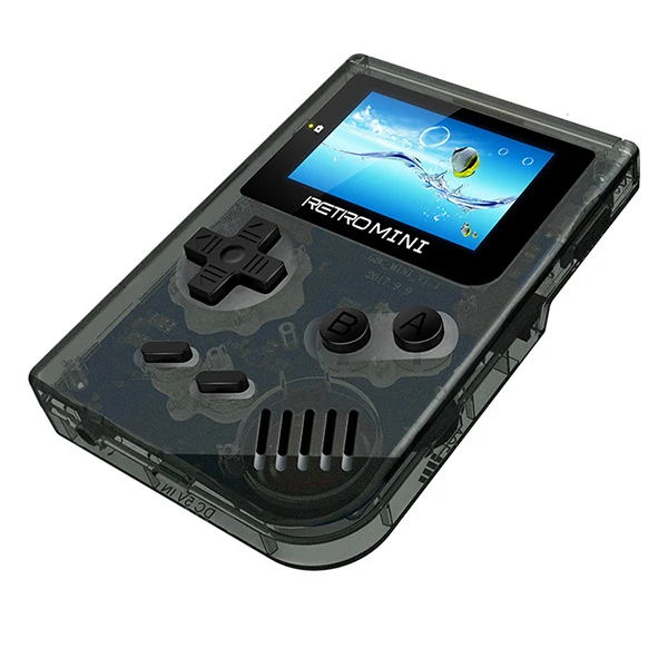 transparent black Coolbaby Ретро игровая консоль 32 бит портативные игровые мини-плееры Встроенный 169 для GBA классические игры Подарочная игрушка для детей - Цвет: transparent black