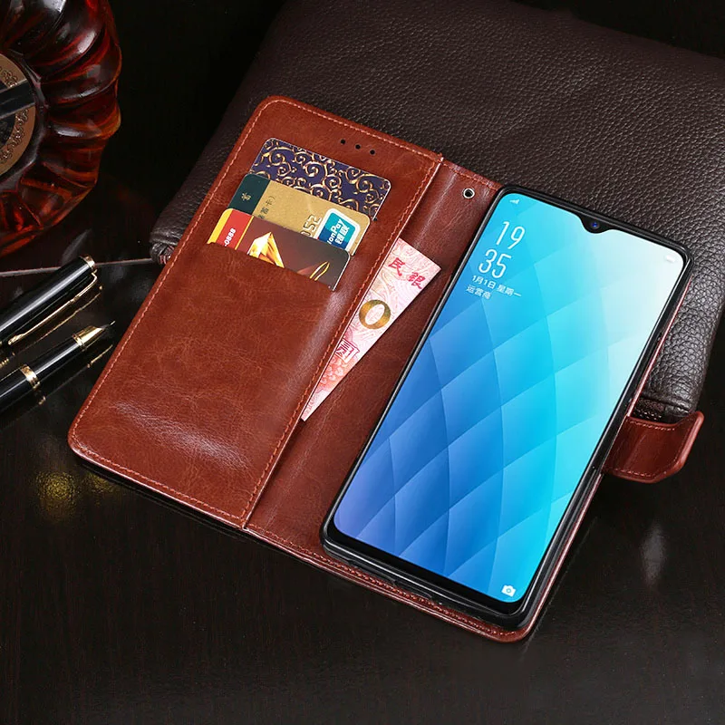 Кожаный чехол для OPPO A7X PBBT00 6 3 дюймов модный кожаный чехол-кошелек с подставкой
