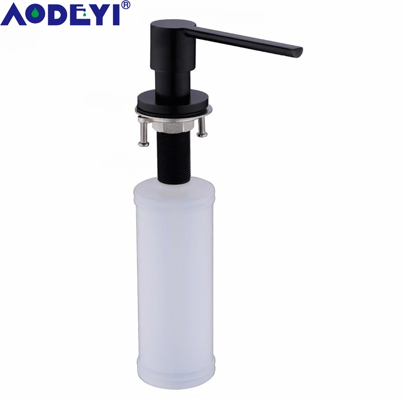 AODEYI диспенсер для мыла в раковине черный латунный кухонный дозатор ванной
