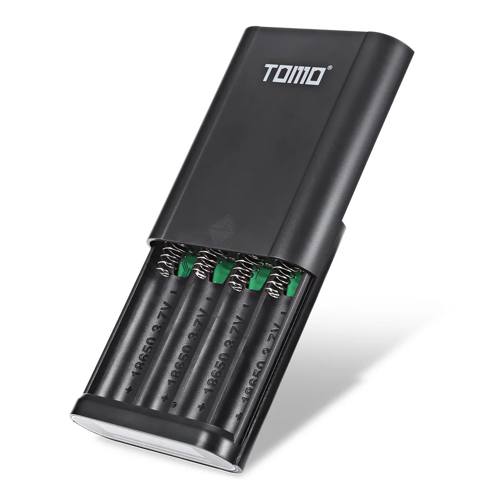TOMO T4 Смарт Мощность Зарядное устройство C4 X 18650 литий ионный аккумулятор Батарея 5V