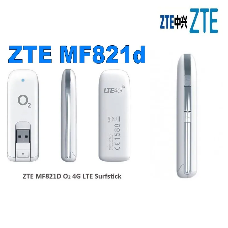 Лот из 10 шт. мобильный широкополосный разблокированный ZTE MF821d 100 Мбит/с LTE 4G 3G 2G USB