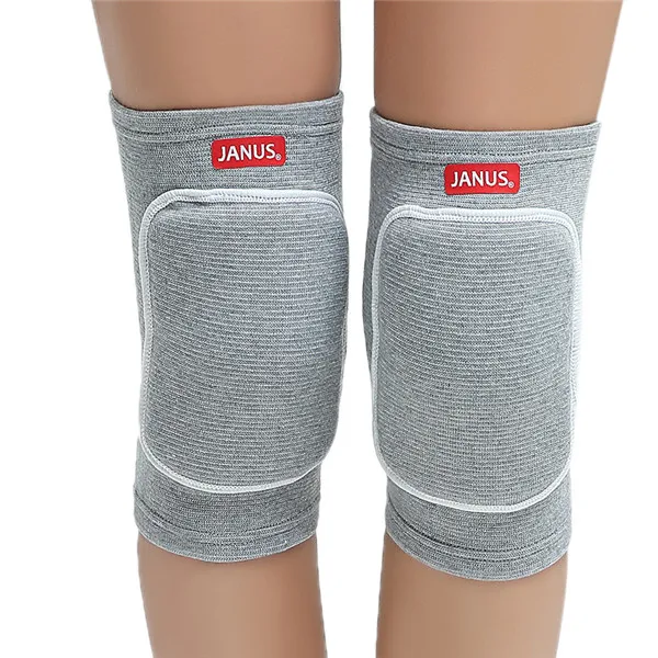 Gray JANUS 1 пара губки для женщин наколенники для детей Спорт Волейбол протектор танец s m l xl поддержка колена L479 - Цвет: Gray