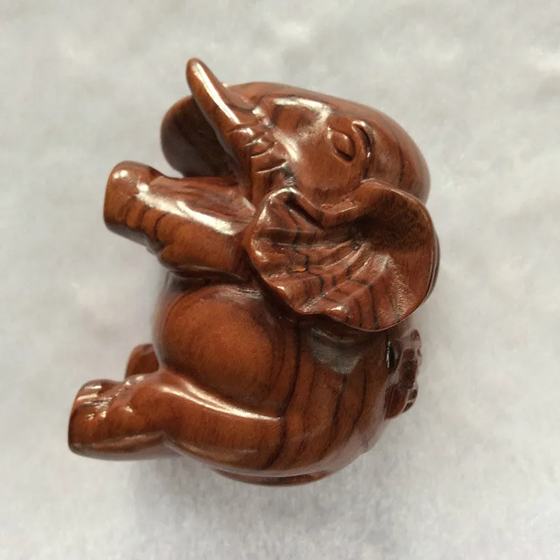 Натуральное дерево ручка член палисандр богатый Благоприятный Слон деревянные