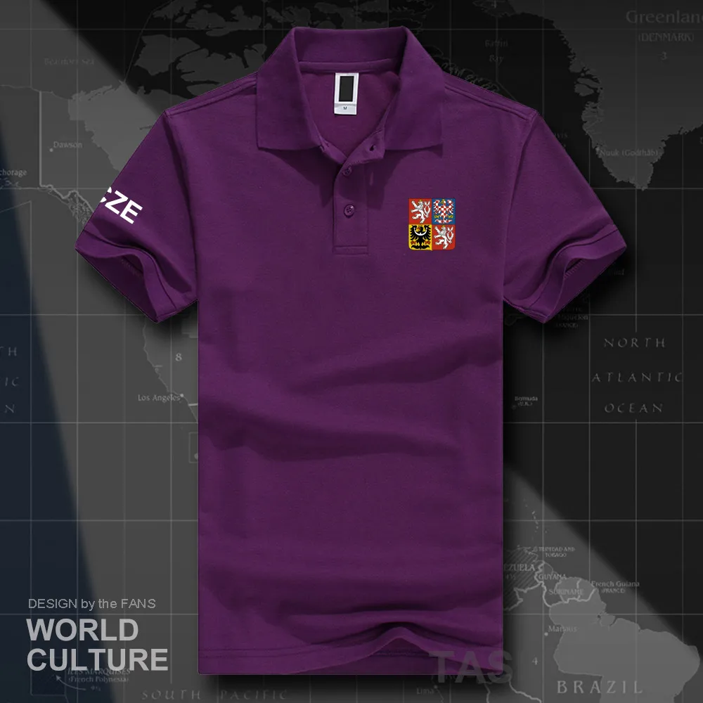 Czech Republic CZE polo shirts men short sleeve white brands printed for country 2018 cotton nation emblem new fashion | Мужская одежда
