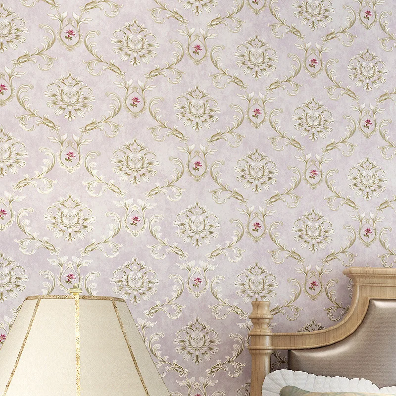 

beibehang American Pastoral Retro Wallpapers European Style Flowers Elegant Wallpaper Nonwovens 3D Backdrop Walls