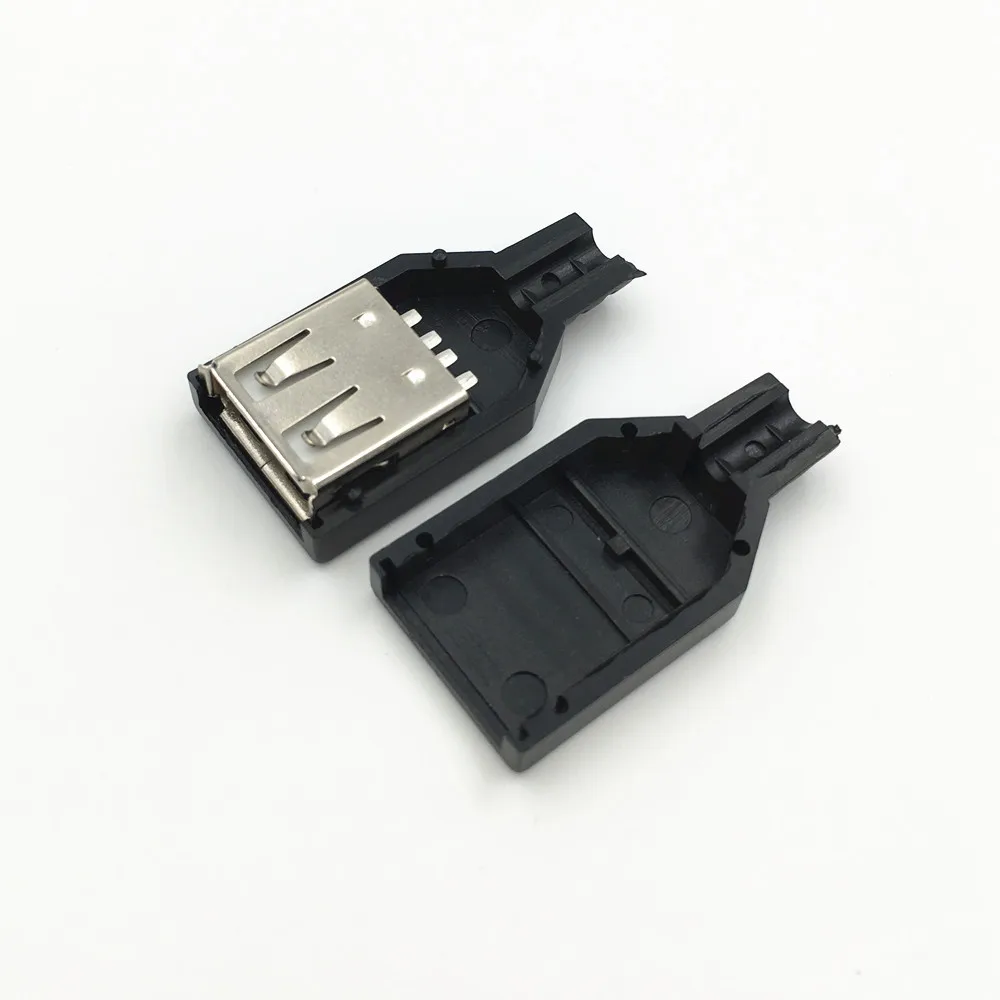 10 комплектов сделай сам USB 2 0 гнездовой разъем соединитель пластиковая крышка в