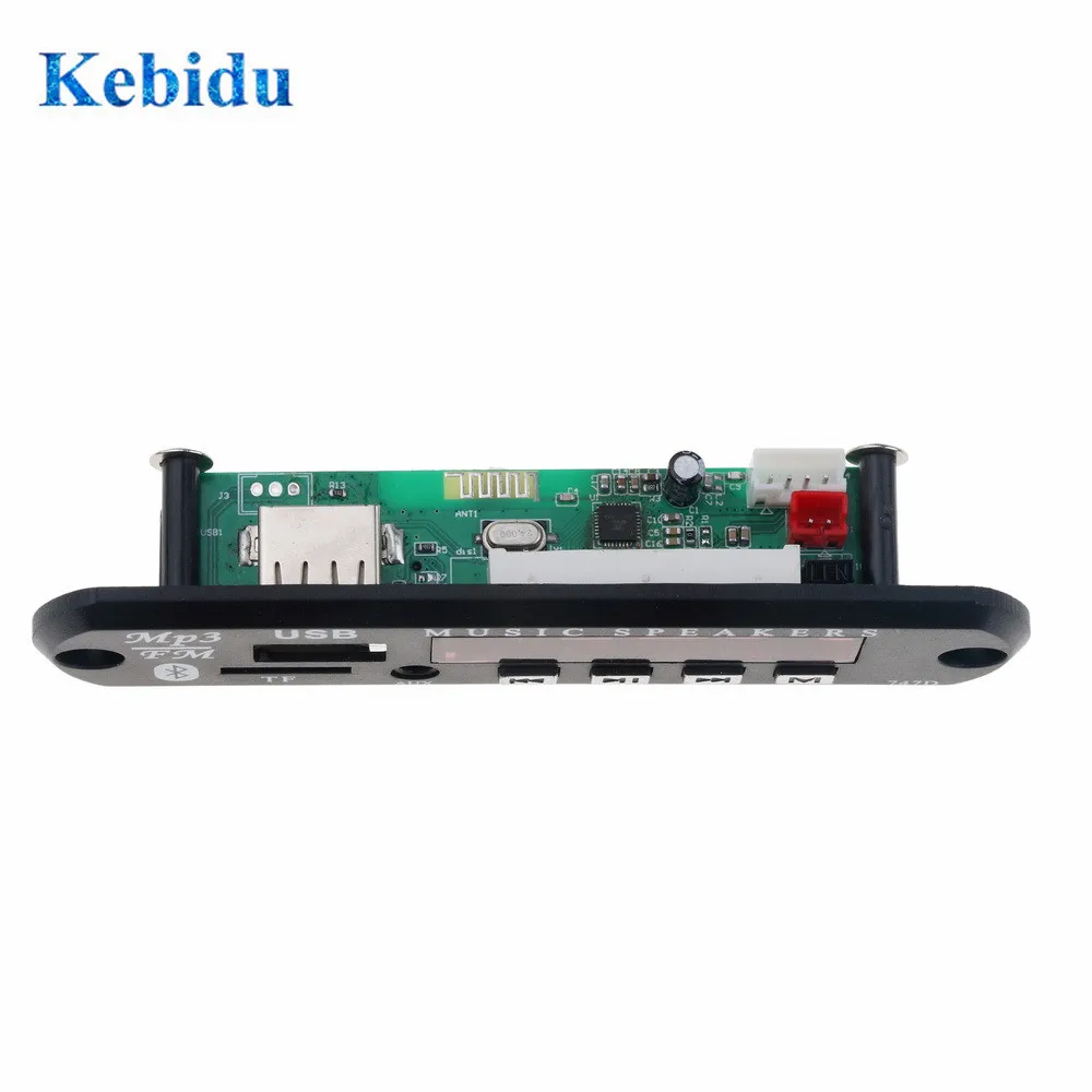 Mp3 плеер KEBIDU с Bluetooth 1 шт. 5 В 12 USB автомобильный аудио TF FM радио модуль MP3 WMA декодер