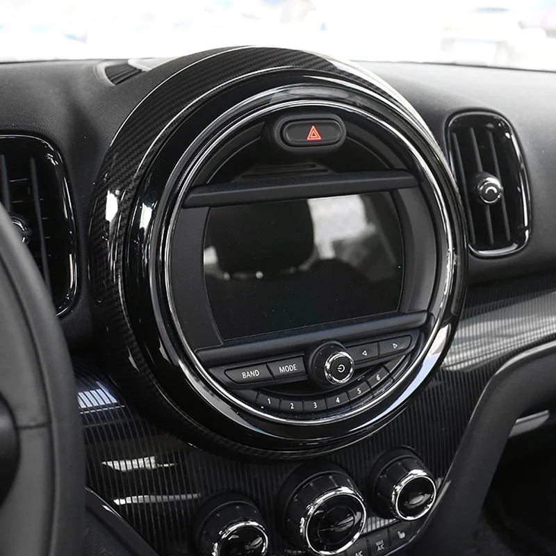 Carbon Fiber car accessories interior Instrument Central Control Panel Cover Housing Trim Frame Decoration For MINI Cooper Count |