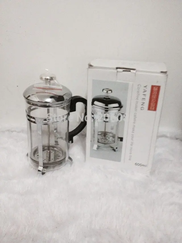 600 мл французская пресса кофейник / tea pot кофе поршень французский пресс стороны