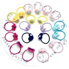 1 шт., резинка для волос, с бантом, кролик