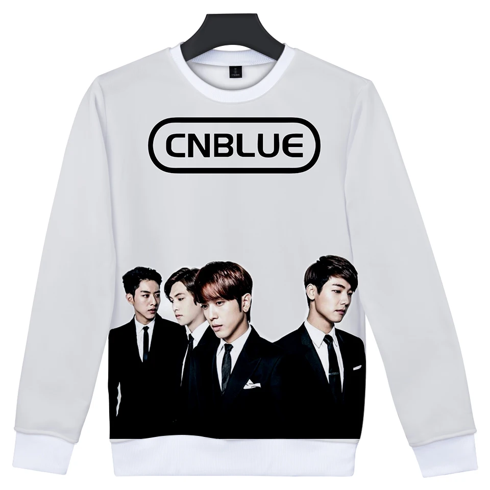 LUCKYFRIDAYF 2018 CNBlue Kpop популярная теплая толстовка без шапочки с 3D принтом для женщин и