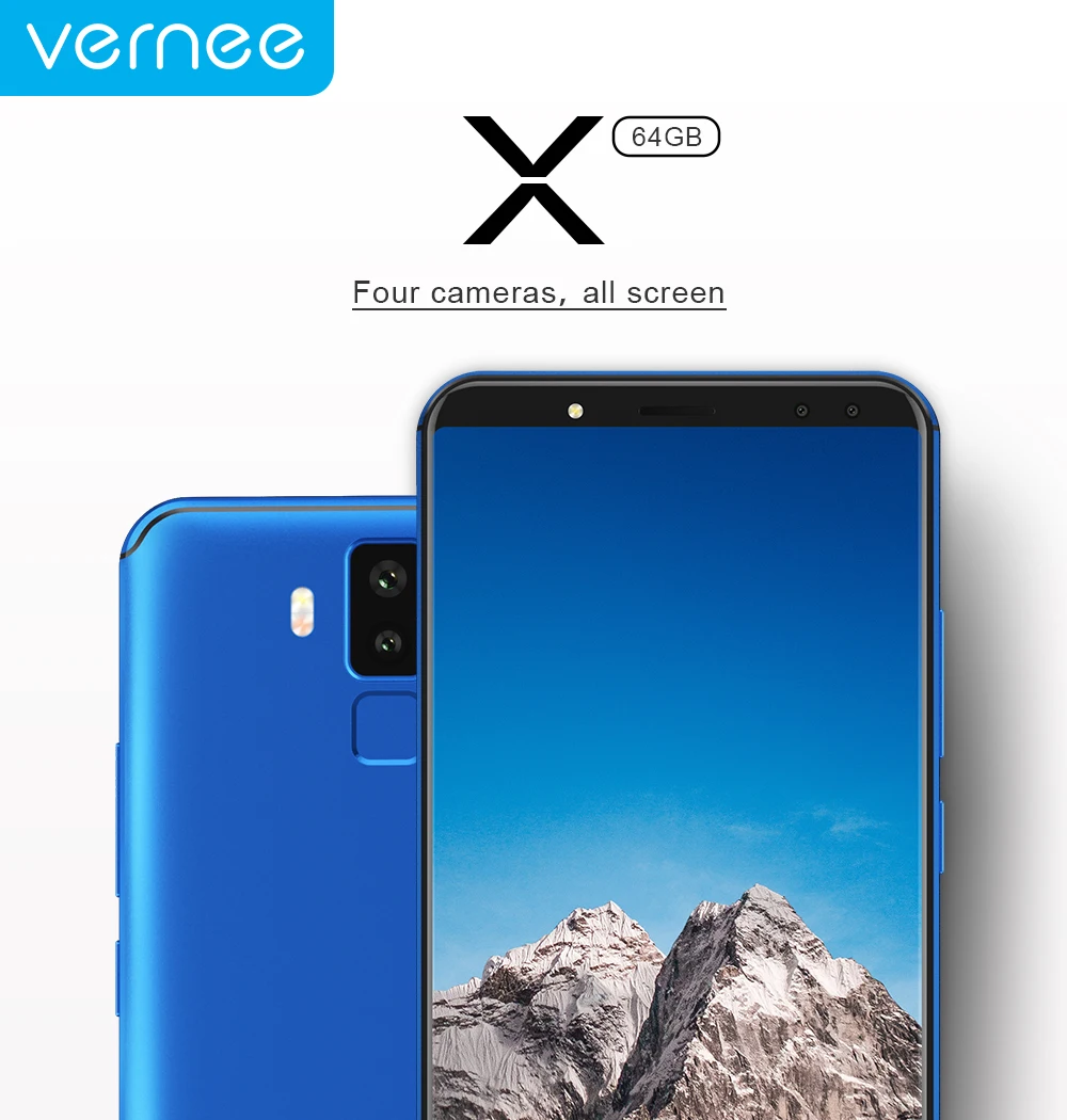 Vernee X 6 дюймов 18:9 FHD 4 г смартфон MT6763 Octa Core ГБ оперативная память 64 Встроенная Face ID Android 7,1 6200 мАч камера OTG Мобильный телефон