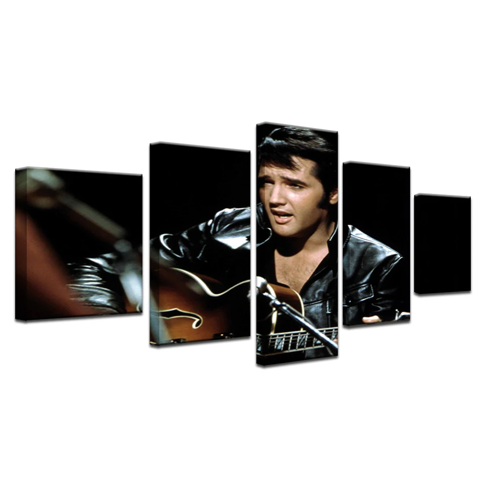 Home Decor Elvis Presli Presley Canvas Painting On The Wall Pictures For Living Room Top-rated Modular Oil Poster | Дом и сад