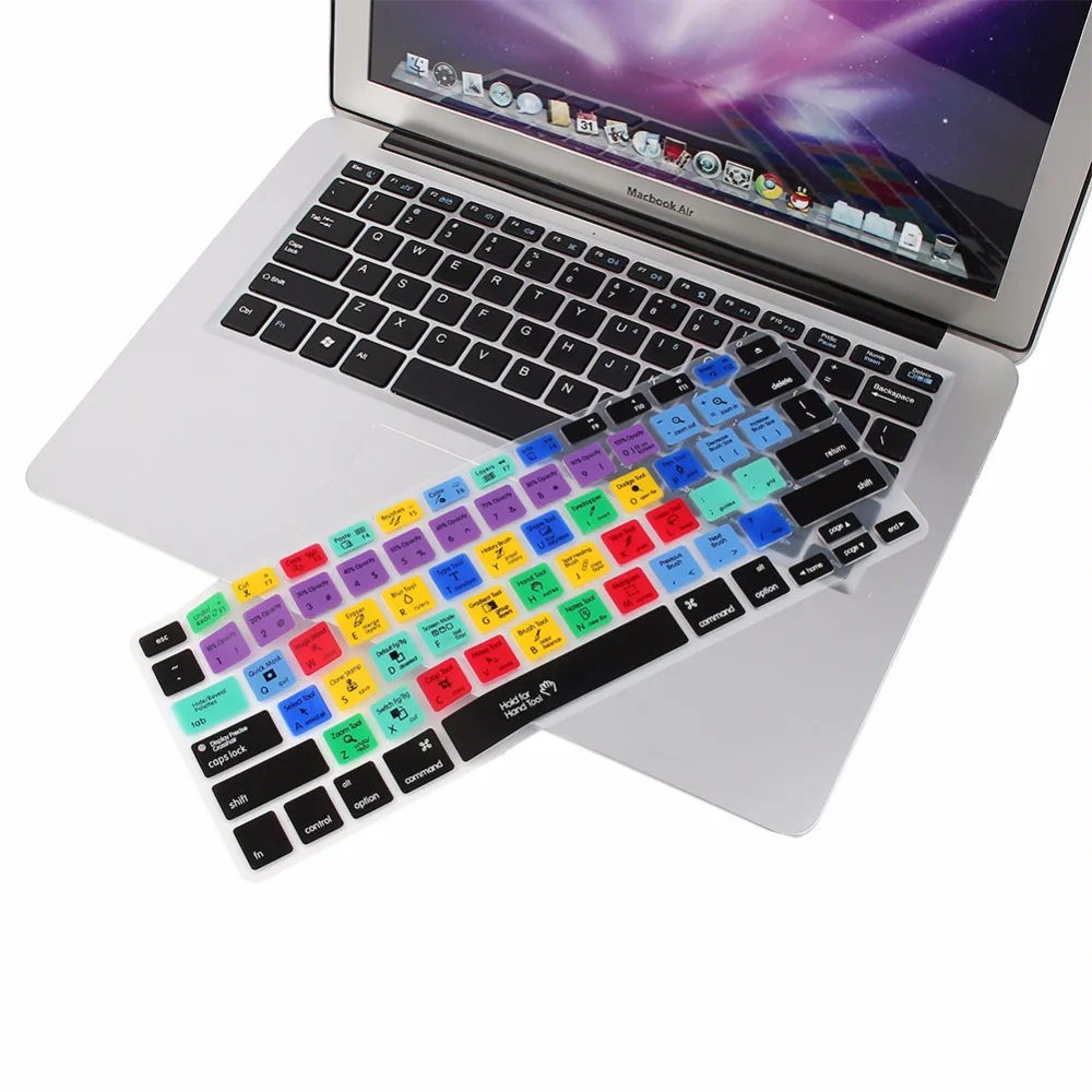 Силиконовая клавиатура для Adobe Ps Photoshop Cs4 Cs5 Cs6 7 0 защита клавиатуры США/ЕС чехол