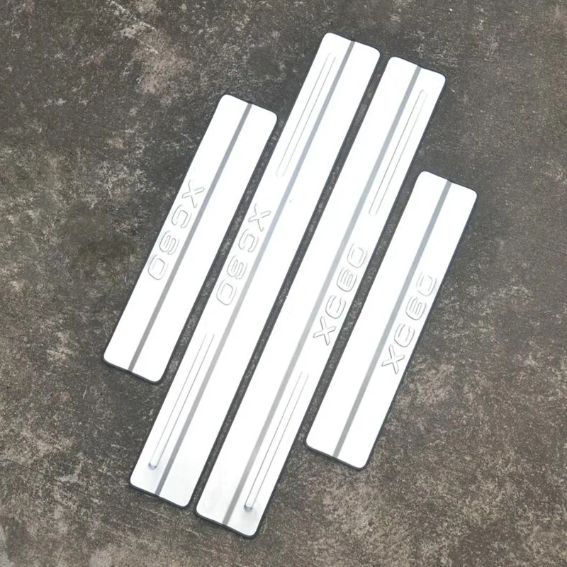 Высококачественная Накладка на порог из нержавеющей стали 304 для Volvo XC60 2009 2015