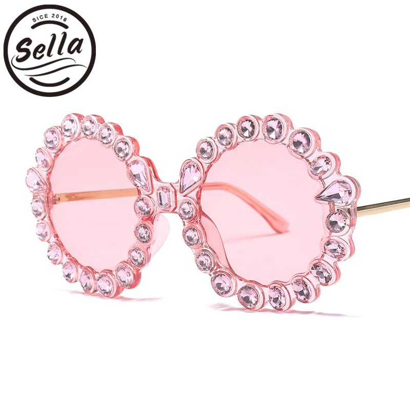 Sella роскошные женские круглые солнцезащитные очки Брендовое дизайнерское