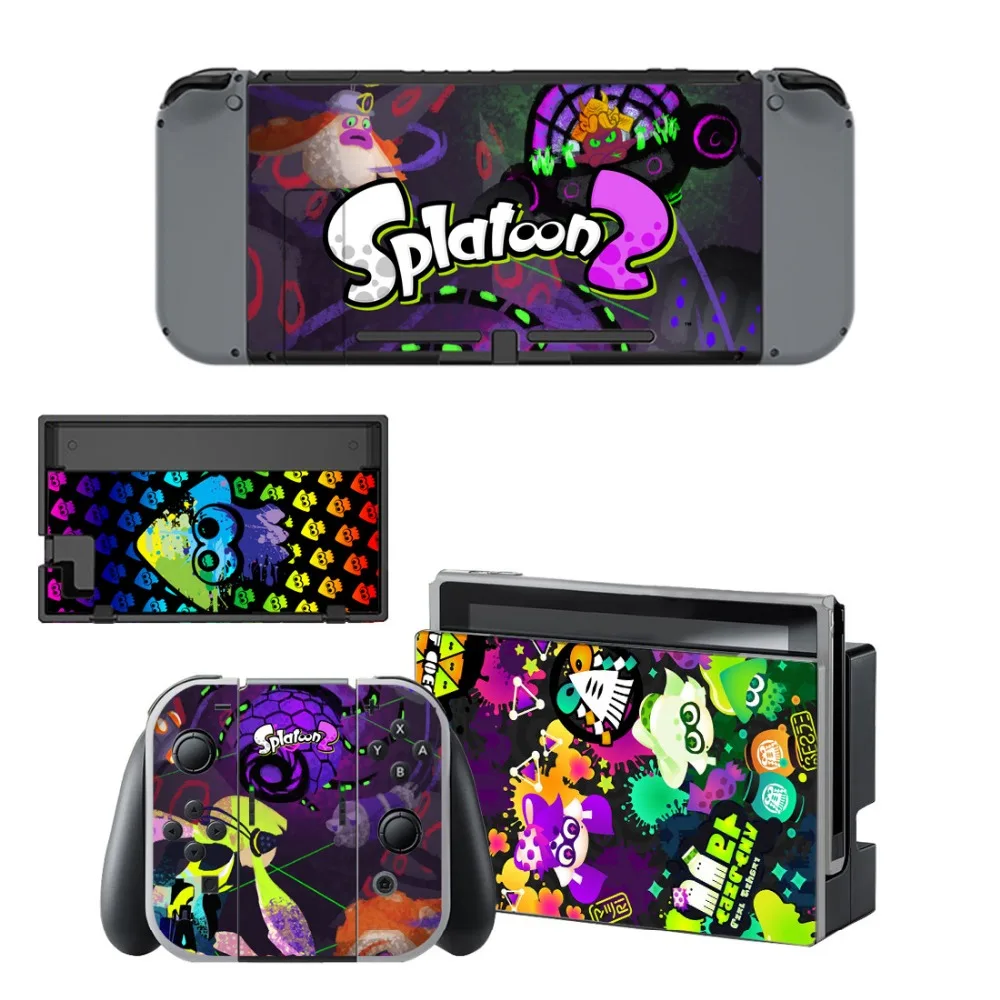 Лидер продаж новинка наклейка на крышку игры Splatoon 2 наклейки для Nintendo Switch s Joy-con