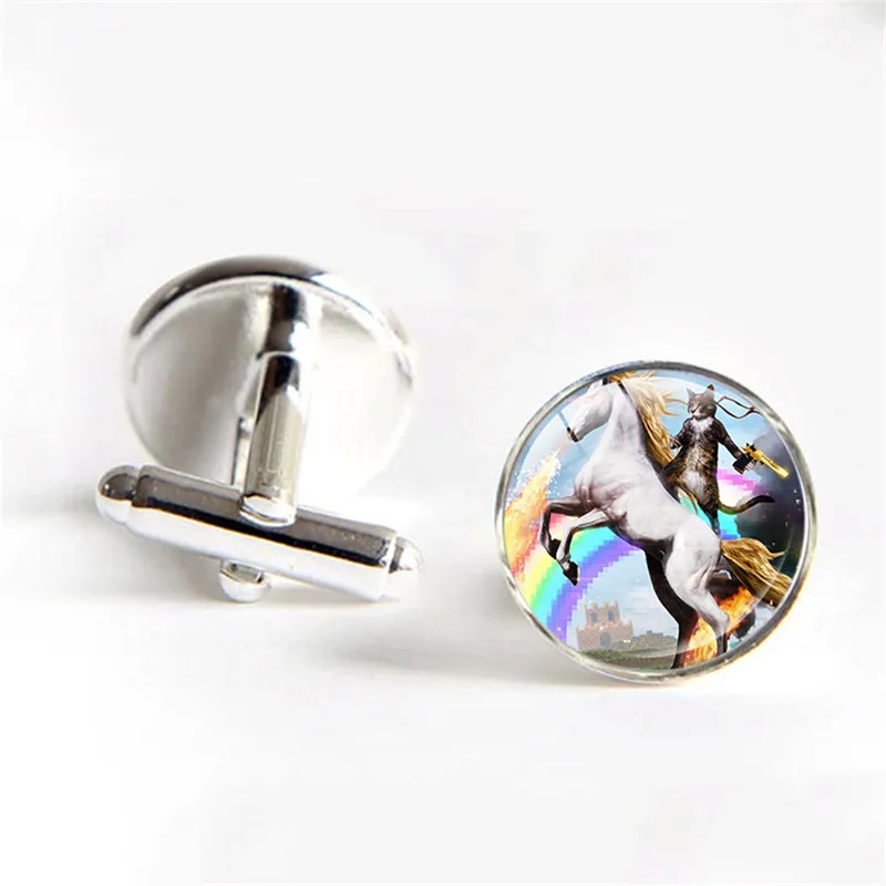 Glass Dome Wedding Cufflinks Aztec Calendar Cuff Links Sun Stone Cabochon Cufflink Picture Mens Shirt | Украшения и аксессуары