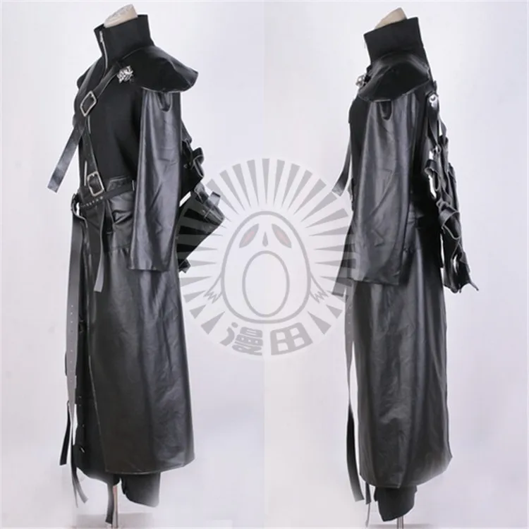 Final Fantasy 7 последняя фантазия VII Cloud Strife 02 Черная форма coo cos косплей костюм для мальчика