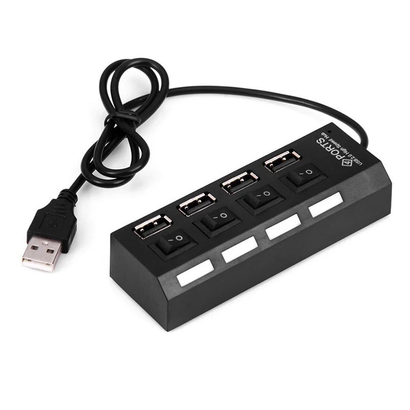USB разветвитель с выключателем 2 0 4/7 портов|USB-хабы| |