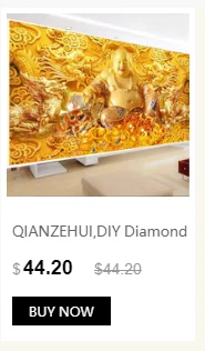 QIANZEHUI, сделай сам, 5D, водная и богатая вышивка, круглый бриллиант, полностью Стразы, алмазная живопись, вышивка крестиком, рукоделие