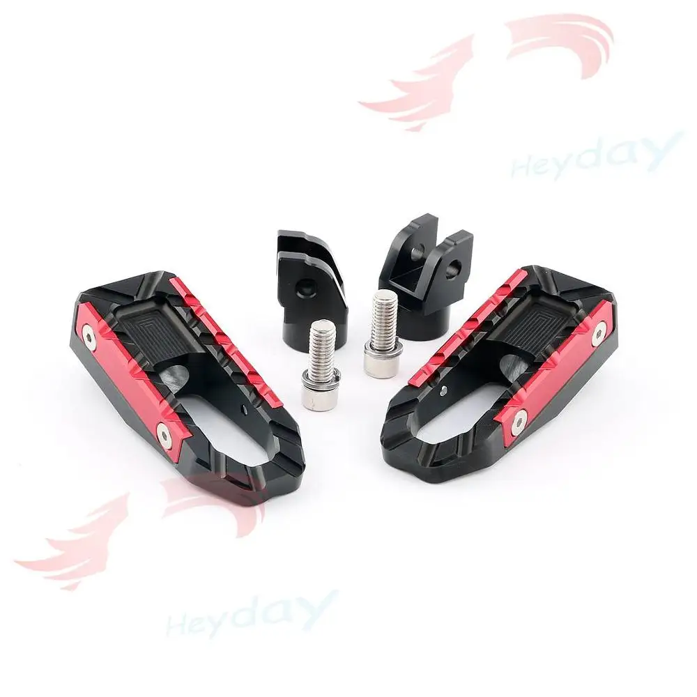 Красный Мотоцикл с ЧПУ подножки педали подножки для Ducati panigale 1098/1198/1199 1299/959/899 Monster 821/1200 S/797 - Цвет: Красный