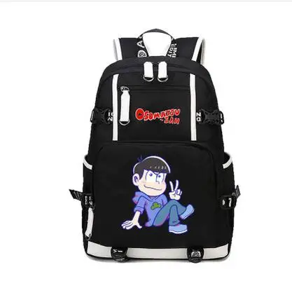Новый японский рюкзак с принтом аниме Osomatsu-san холщовые школьные сумки для