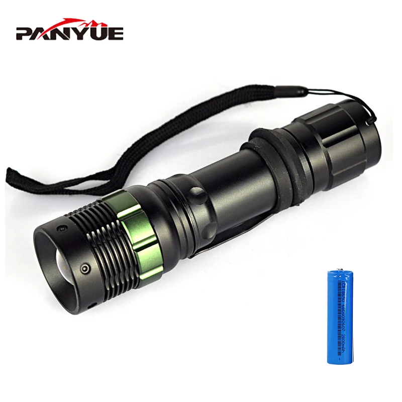 PANYUE Q5 1000LM 3 режима мощный белый свет фонарик масштабируемый перезаряжаемый